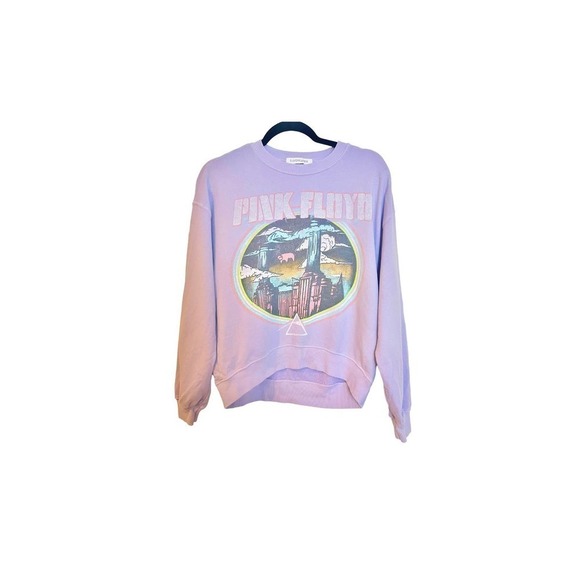 DAYDREAMER Pink Floyd Animals Tour '77 Crew In Distressed Lavender Size M - Picture 4 of 10